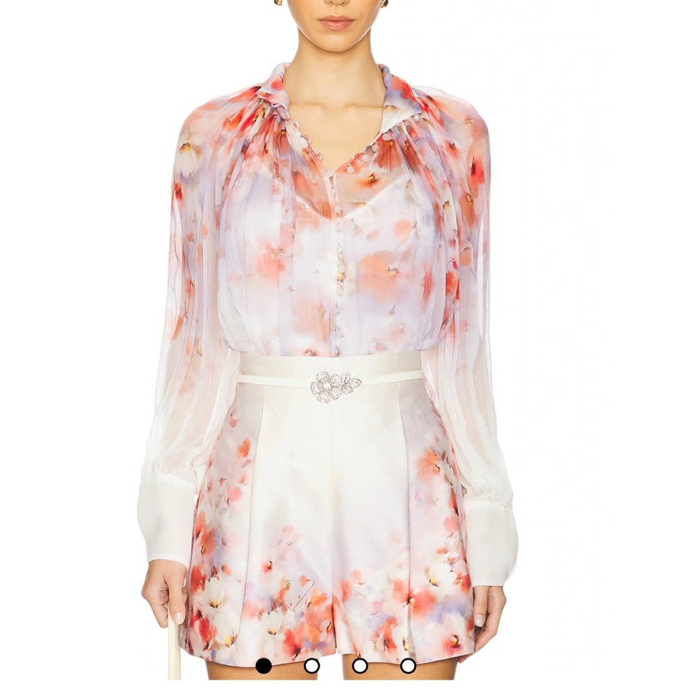 NWT Zimmermann Crush Smock Blouse size Zimmermann 0 & 3 XS / L (top only)